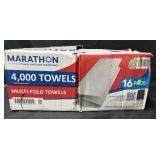 Marathon Multi-fold Towels 4,000 towels 16 packs