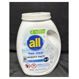120ct. Tub of All Free&Clear Laundry Detergent