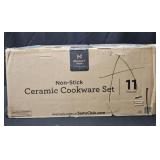Non-stick 11 piece Ceramic Cookware Set