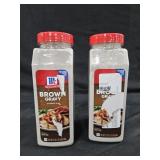 2- Mccormick brown gravy mix 21oz each