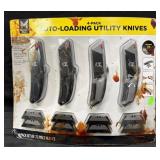 4-Pack Auto-Loading Utility Knives w/ 72 Blades