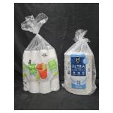 Plast8c 12oz cups 300 count. Ultra lunch paper
