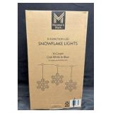 10ct. Strand of 9-Function LED Snowflake Lights