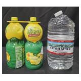 2- ReaLemon juice 48oz each. Crystal Geyser