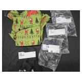 Men's size X-Small pajama set and 4 packages of