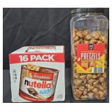 Nutella and Go 16 pack. Peanut butter filled
