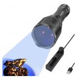 S3 365nm UV Flashlight with 3 LEDs, Powerful