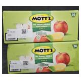 2- Mott's Applesauce cups 36 count each box