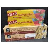 2- 400sq.ft. Rolls of Glad Clingï¿½Nï¿½Seal Clear