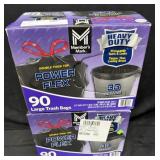 2- 90ct. Boxes of Large 33 Gallon Trash Bags