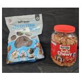 Dog treats: salmon bites 48oz. Milk Bone soft and