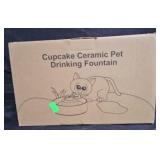 Cupcake Ceramic Pet Fountain