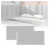 Fengyueke 3D Wall Panels 23.6x11.8 2pk Lt Grey