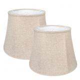 TOOTOO STAR Drum Lampshades 2pk 10x14x10in Brown