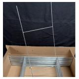 Heavy Duty Metal Wire H-Stakes Silver