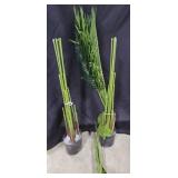 Artificial Plant Stems Green 4ct