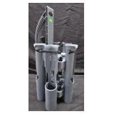 Portable Fishing Rod Holder Rack 6 Rod Cap Gray