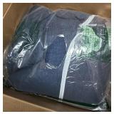 Soft Blue Quilted Bedding Set