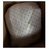 White Round Non-Slip Flower Area Rug