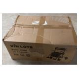 Win Love 9124A 2-in-1 Foldable Rollator Walker