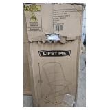 Lifetime folding chairs. White. Set of 4