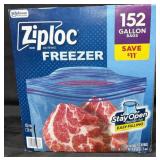 152ct. Box of Ziploc Freezer Gallon Bags