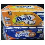2- 15ct. Bags of Super Premium Paper Towel Rolls