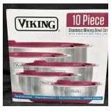 Viking 10-Piece Stainless Mixing Bowl Set