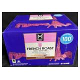 100ct. Box of French Roast Single Serve Cups (Jan