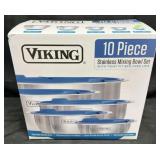 Viking 10-Piece Stainless Steel Mixing Bowl Set