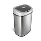 Nine Stars Sensor Trash Can, Stainless Steel 21.1