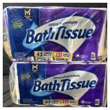 2- Ultra Premium Bath Tissue 45 rolls ea.