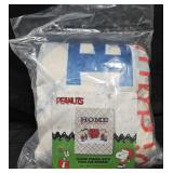Peanuts faux fur reversible blanket 50x60'