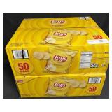2- 50ct. Boxes of Lays Classic Potato Chip Bags