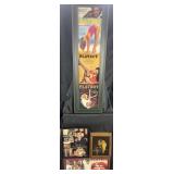 3 framed vintage Playboy covers, clock and more,