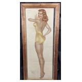 Double-sided framed Varga Varieties of 1946, 40'