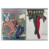 2 1950's collectible Playboy magazines, August