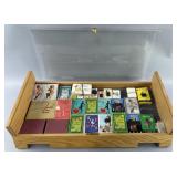 Group of adult playing cards in wood & acrylic