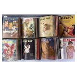 8 binders with vintage 1970's Playboy magazines