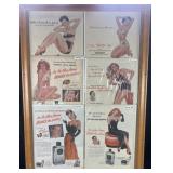 6 vintage advertising for Mennen in frame, 25' x