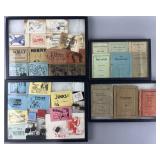 4 framed vintage adult collectibles, comics,