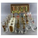 Group of adult novelty glasses, 3.5'-7' high