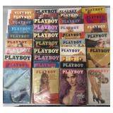 36 vintage 1970's Playboy magazines