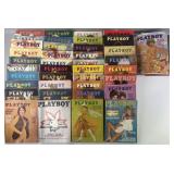 45 vintage 1970's Playboy magazines