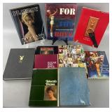10 adult themed books, pin ups, Playboy and more