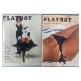 2 vintage collectible Playboy magazines: