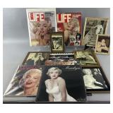 Group of Marilyn Monroe photos, magazines and