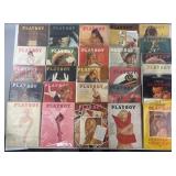 24 vintage 1960's Playboy magazines & 2 playmate