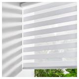 Persilux Cordless Light Filtering Zebra Shades Whi