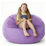 lilanoon 2ft Memory Foam Bean Bag Chair Purple